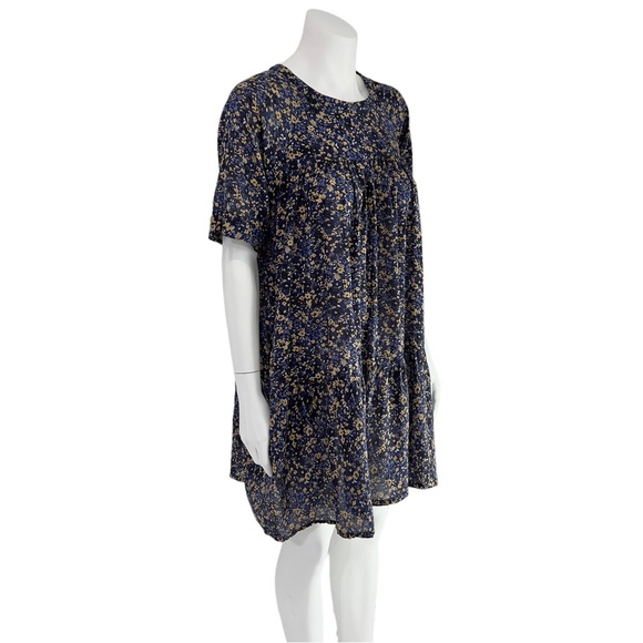 Current Elliott The Raglan Tee Dress in Floral Field 100% Cotton - Picture 5 of 16